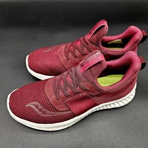Saucony Stretch & Go Breeze Running Shoes Red S30020-50 Slip On Womens 8